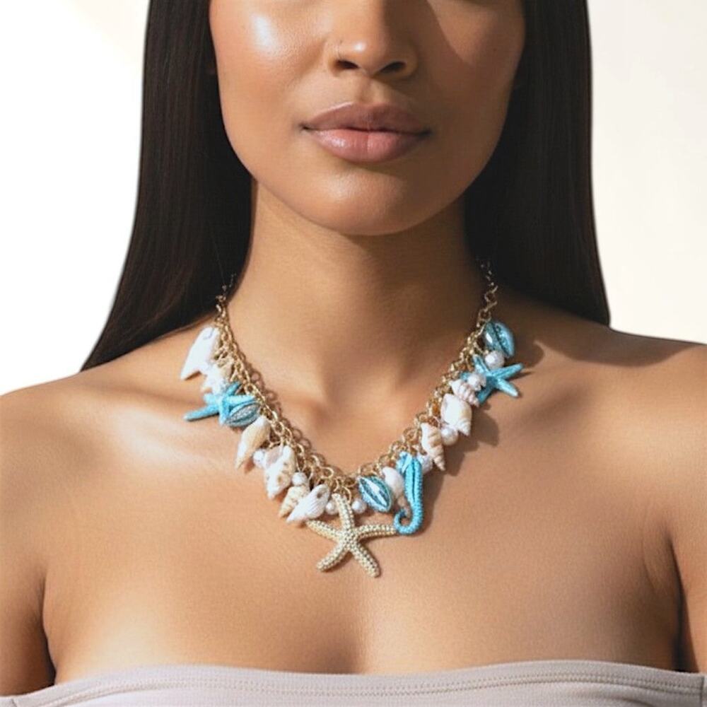 Multi Under The Sea Charm Necklace